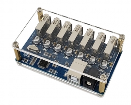 DC 5V USB2.0 USB-HUB Splitter 1-IN-7 50MB/S Data Adapter Board